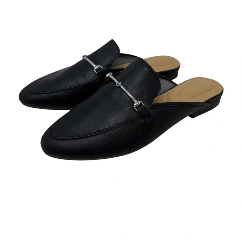 Rachel Zoe Alani Mules Faux Leather Slip On Shoes (NEW) Size 7 - Picture 1 of 5